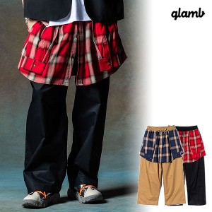 2024 夏 先行予約 6月上旬〜中旬入荷予定 glamb グラム Fake Shirt Chino Pants フェイクシャツチノパンツ 送料無料 atfpts