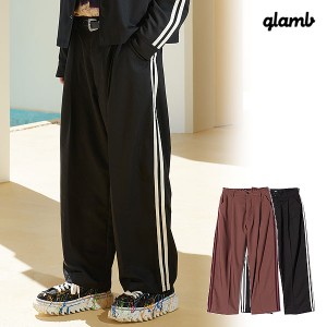 2024 夏 先行予約 5月下旬〜6月上旬入荷予定 glamb グラム One Tuck Line Jersey Pants ワンタックラインジャージパンツ atfpts