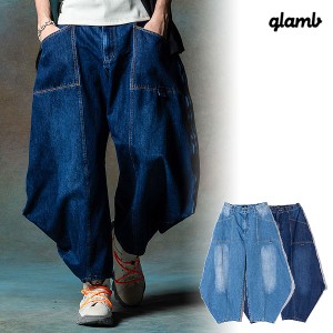 2024 夏 先行予約 5月下旬〜6月上旬入荷予定 glamb グラム Kite Shaped Denim カイトシェイプトデニム パンツ 送料無料 atfpts