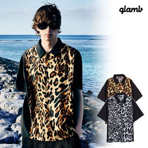 glamb グラム Leopard Panel Shirt レオパードパネルシャツ シャツ 送料無料 atftps