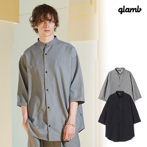 2024 夏 先行予約 5月下旬〜6月上旬入荷予定 glamb グラム Stand Collar Monolith Shirt スタンドカラーモノリスシャツ atftps