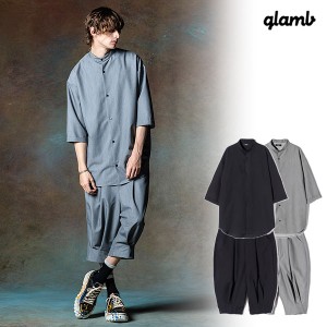 2024 夏 先行予約 5月下旬〜6月上旬入荷予定 glamb グラム Stand Collar Monolith Shirt Set Up 送料無料 キャンセル不可 atftps