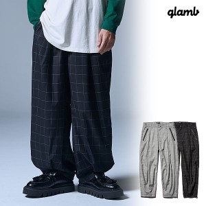 glamb グラム Windowpane Easy Pants パンツ 送料無料 atfpts