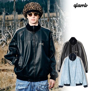 2024 秋 先行予約 9月下旬〜10月上旬入荷予定 glamb グラム Synth Leather Track Jacket シンセレザートラックジャケット atftps