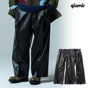 glamb グラム Synth Leather Baggy Slacks シンセレザーバギースラックス パンツ atfpts