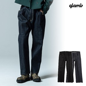 glamb グラム Overlap Waist Denim オーバーラップウエストデニム パンツ 送料無料 atfpts