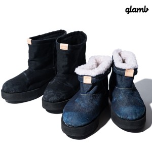 2024 秋 先行予約 10月上旬〜中旬入荷予定 glamb グラム Denim Boa Boots デニムボアブーツ ブーツ 送料無料 キャンセル不可 atfacc