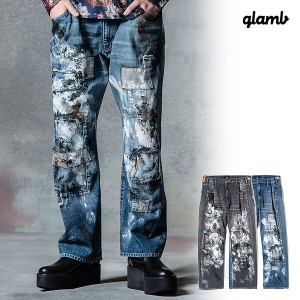 2024 秋 先行予約 10月上旬〜中旬入荷予定 glamb グラム Unplugged Atelier Wide Denim アンプラグドアトリエワイドデニム パンツ atfpts