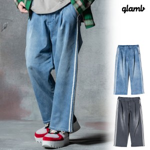 2024 秋 先行予約 9月下旬〜10月上旬入荷予定 glamb グラム Knit Denim Jersey Pants ニットデニムジャージパンツ パンツ 送料無料 atfpt