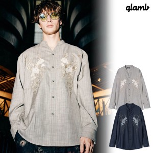 2024 秋 先行予約 7月下旬〜8月上旬入荷予定 glamb グラム Band Collar Eden Shirt バンドカラー エデンシャツ 送料無料 atftps