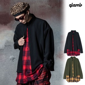 2024 秋 先行予約 8月下旬〜9月上旬入荷予定 glamb グラム Double Layered Shirt ダブル レイヤードシャツ 送料無料 atftps