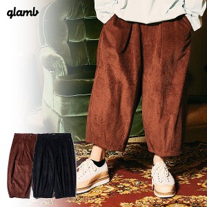 30%OFF SALE セール glamb グラム Corduroy Cropped Hem Tuck Pants メンズ パンツ  atfpts