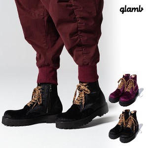 2024 春 先行予約 3月上旬〜中旬入荷予定 glamb グラム Velor Strummer Boots ベロアストラマーブーツ ブーツ 送料無料 atfacc