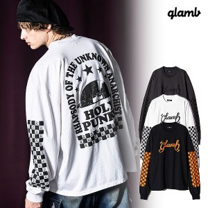 2024 春 先行予約 1月下旬〜2月上旬入荷予定 glamb グラム Checkered Print Cutsew チェッカープリントカットソー Tシャツ atftps