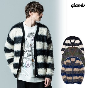 glamb グラム Fuzzy Border Cardigan ファジーボーダーカーディガン カーディガン atftps