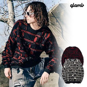 glamb グラム Shred Border Knit シュレッドボーダーニット セーター 送料無料 atftps