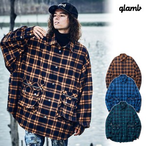 glamb グラム 4XL Check SHフォーエックスエルチェックシャツ 送料無料