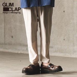 GLIMCLAP グリムクラップ Two-way stretch fabric cocoon silhouette pants