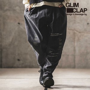 GLIMCLAP グリムクラップ Multicolor embroidery design denim pants メンズ atfpts