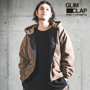 GLIMCLAP グリムクラップ Teddy fleece zip hoodie メンズ パーカー 送料無料 atftps