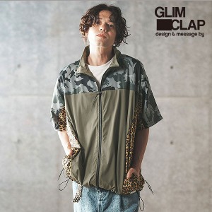 2024 春夏 3rd 先行予約 6月上旬〜中旬入荷予定 GLIMCLAP グリムクラップ Pattern on pattern design short-sleeve track jacket atfjkt