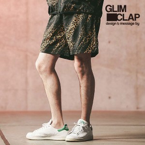 2024 春夏 3rd 先行予約 5月下旬〜6月上旬入荷予定 GLIMCLAP グリムクラップ Amphibious shorts-leopard & handwriting- atfpts