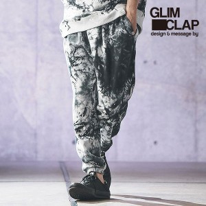 2024 春夏 3rd 先行予約 5月下旬〜6月上旬入荷予定 GLIMCLAP グリムクラップ Distressed uneven dyeing sweatpants メンズ パンツ atfpts