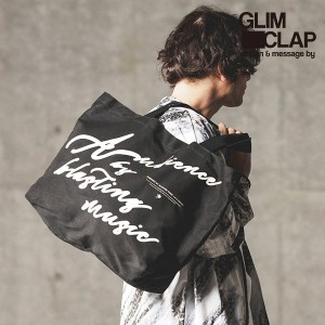 2024 春夏 3rd 先行予約 6月下旬〜7月上旬入荷予定 GLIMCLAP グリムクラップ Logo printed tote bag メンズ トートバッグ 送料無料 atfac