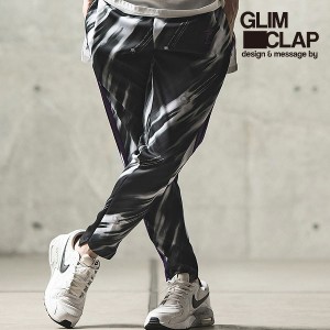 2023 春夏 2nd 先行予約 6月上旬〜中旬入荷予定 GLIMCLAP グリムクラップ Jersey fabric patterned pants-monochrome geometric pattern 