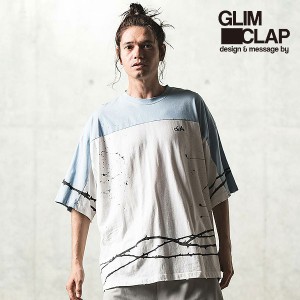【お取り寄せ 30%OFF SALE セール】 GLIMCLAP グリムクラップ Used processing football T-shirt メンズ Tシャツ atftps