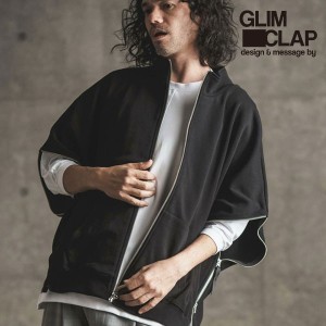 2024 春夏 1st 先行予約 3月中旬〜下旬入荷予定 GLIMCLAP グリムクラップ Zipper design sweatshirt vest メンズ ベスト atftps