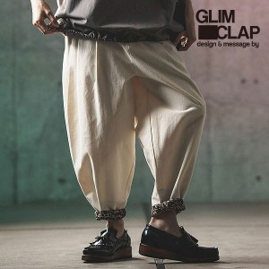 2024 春夏 2nd 先行予約 6月上旬〜中旬入荷予定 GLIMCLAP グリムクラップ Color scheme design & balloon silhouette pants 