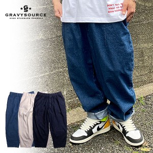 50％OFF SALE セール GRAVYSOURCE グレイビーソース DENIM BAGGY PANTS  atfpts