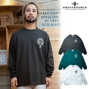 30％OFF SALE セール GRAVYSOURCE グレイビーソース TPDG L/S TEE メンズ Tシャツ atftps