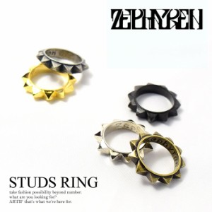 ZEPHYREN(ゼファレン) STUDS METAL RING【メンズ 指輪 リング アクセサリー】atfacc