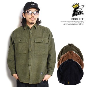 30％OFF SALE セール FAT エフエーティー BIGCHIFE メンズ シャツ 長袖 CPOシャツ ビッグシルエット 送料無料 ストリート atftps