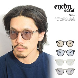 eyedy アイディ WELL メンズ サングラス カラーレンズ ウェリントンタイプ ストリート atfacc