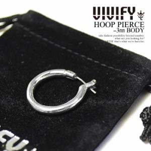 VIVIFY ビビファイ HOOP PIERCE -3mm BODY ピアス シルバー atfacc