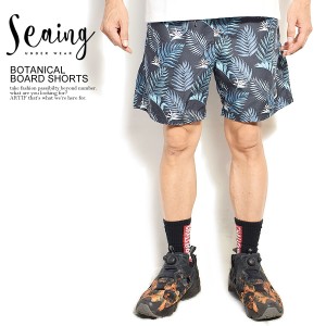 Seaing シーング BOTANICAL BOARD SHORTS メンズ ボードショーツ ショートパンツ ハーフパンツ 水着 水陸両用 ストリート atfacc