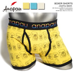 anapau アナパウ BOXER SHORTS ANAPAU BEER メンズ ボクサーブリーフ ボクサーパンツ ショーツ アンダーウェア ストリート atfacc