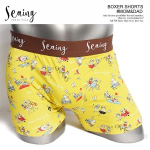 Seaing シーング BOXER SHORTS #MOM&DAD メンズ ボクサーパンツ ショーツ アンダーウェア 水陸両用 ストリート atfacc