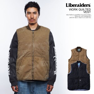 30％OFF SALE セール Liberaiders リベレイダース WORK QUILTED VEST メンズ ベスト ワークベスト 中綿ベスト 送料無料 ストリート atfjk