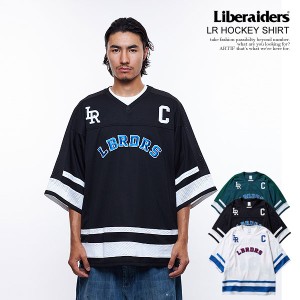 30％OFF SALE セール Liberaiders リベレイダース LR HOCKEY SHIRT メンズ Tシャツ 5分袖 ホッケーシャツ メッシュ 送料無料 ストリート 