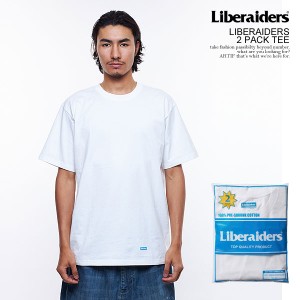 Liberaiders リベレイダース LIBERAIDERS 2 PACK TEE メンズ Tシャツ 半袖 パックTシャツ 2枚組 ストリート atftps