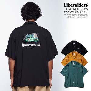 Liberaiders リベレイダース CNG RICKSHAW RAYON S/S SHIRT メンズ シャツ 半袖 レーヨンシャツ オープンカラーシャツ 送料無料 atftps