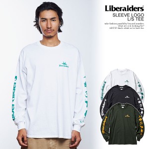 Liberaiders リベレイダース SLEEVE LOGO L/S TEE メンズ Tシャツ 長袖 フロスト加工 送料無料 ストリート atftps