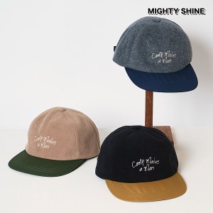 Mighty Shine マイティーシャイン CMAM CAP メンズ キャップ フラットバイザーキャップ フリース atfcap