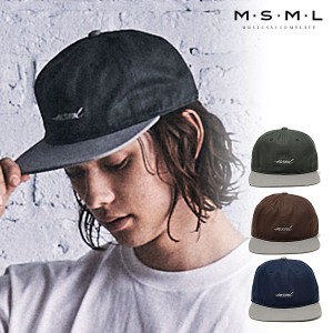 40％OFF SALE セール MSML エムエスエムエル TWO TONE LOGO CAP メンズ キャップ msml atfcap