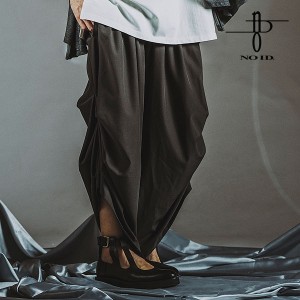 30％OFF SALE セール NO ID. BLACK ノーアイディー ギャザードレープタックイージートラウザーズ メンズ パンツ atfpts