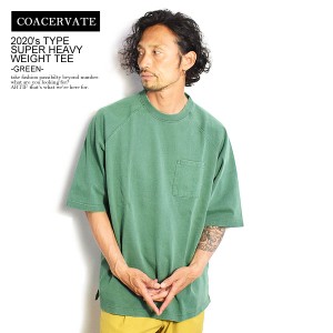 50％OFF SALE セール COACERVATE コアセルベート 2020's TYPE SUPER HEAVY WEIGHT TEE -D.GREEN- メンズ Tシャツ atftps